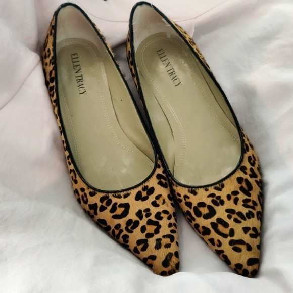 Leopard fur kitten heels - Picture 1 of 8